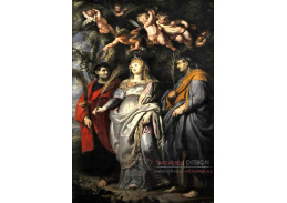 VRU99 Peter Paul Rubens - Flavia Domitilla z Terracina, Nereus a Achilleus v Chiesa Nuova v Římě