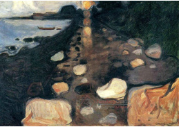 VEM13-42 Edvard Munch - Měsíc nad pobřežím