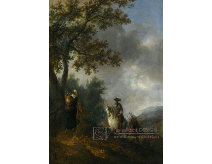 DDSO-2092 Philips Wouwerman - Krajina s jezdcem na bílém koni