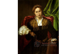 VLL 32 Lorenzo Lotto - Portrét Laury da Pola