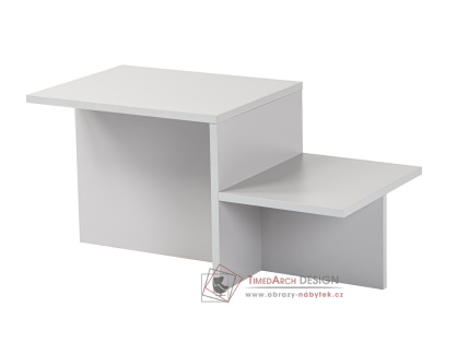 HARMONY, konferenční stolek 80x40cm, šedá