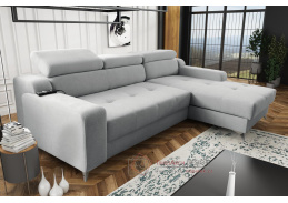 DARINA PREMIUM, sedací souprava - pravá, látka Massimo 415 světle šedá