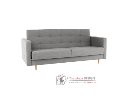 AMEDIA, pohovka rozkládací, látka Norn šedá