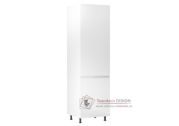 AURORA, potravinová skříň D60R - pravá, bílá / bílý lesk