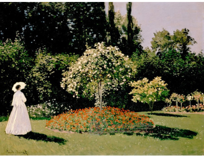 A-275 Claude Monet - Žena v zahradě v Sainte-Adresse