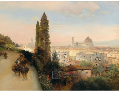 DDSO-2415 Oswald Achenbach - Pohled na Florencii