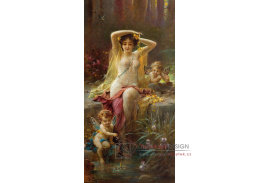 A-2837 Hans Zatzka - Nymfa s amory