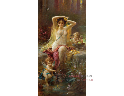 A-2837 Hans Zatzka - Nymfa s amory