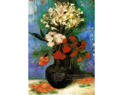 R2-498 Vincent van Gogh - Váza s karafiáty a jinými květinami