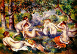 VR14-23 Pierre-Auguste Renoir - Lidé koupající se v lese