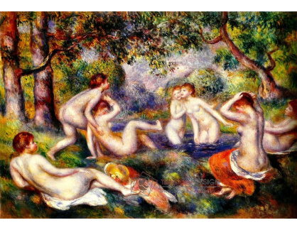 VR14-23 Pierre-Auguste Renoir - Lidé koupající se v lese