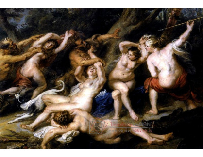 VRU163 Peter Paul Rubens - Diana a víly přepadeny fauny