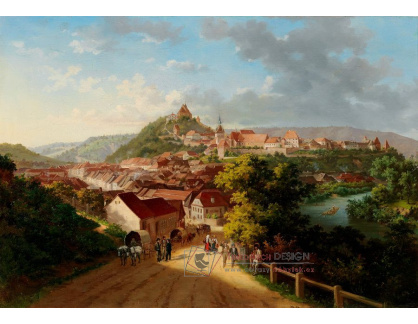 DDSO-1756 Ludwig Friedrich Schuller - Pohled na staré město Sighisoara
