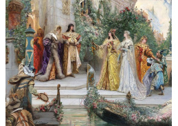 SO V-1 George Clairin - Příchod hostů v Benátkách