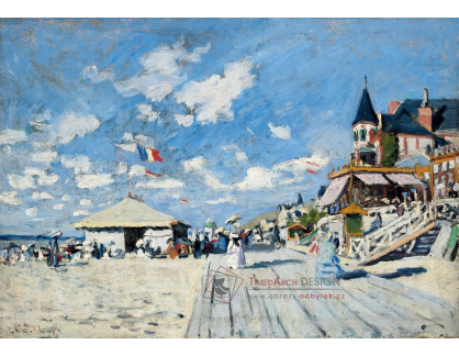 A-336 Claude Monet - Promenádě na pláži v Trouville