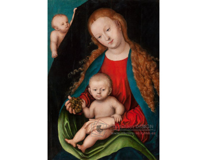 D-6083 Lucas Cranach - Madonna s dítětem před závěsem