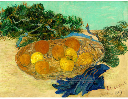 VR2-226 Vincent van Gogh - Zátiší s pomeranči, citróny a modrými rukavicemi
