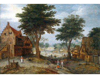 BRG-101 Jan Brueghel - Vesnická krajina se stromy