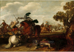 DDSO-1683 Jan Martszen de Jonge - Jezdecká bitva
