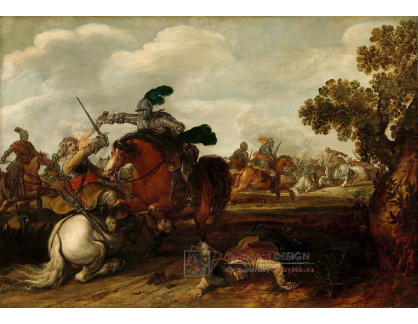 DDSO-1683 Jan Martszen de Jonge - Jezdecká bitva