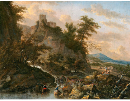 SO XVI-35 Adriaen Verboom - Horská krajina s hradem