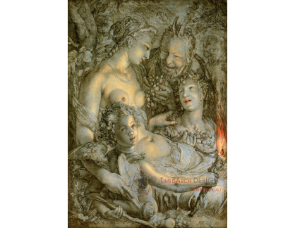 SO XVII-412 Hendrick Goltzius - Venuše a Bacchus