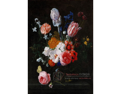 KO V-465 Nicolaes van Verendael - Kytice květin v křišťálové váze