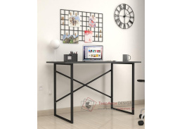 JARNY, psací stůl 60x120cm, černá / antracit