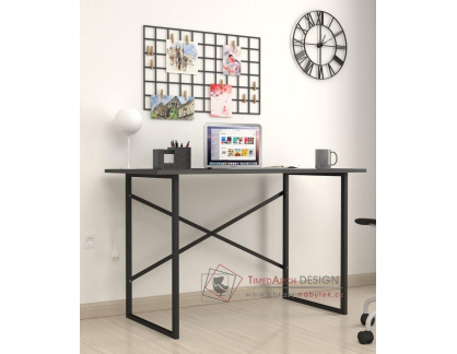 JARNY, psací stůl 60x120cm, černá / antracit