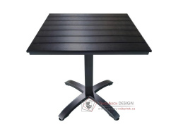KJFT128, zahradní stůl 70x70cm, černá