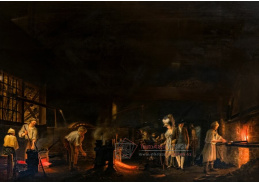 A-7567 Louis-Bernard Coclers - Návštěva kovárny v roce 1771