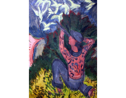 A-7774 Ernst Ludwig Kirchner - Lovci racků v lese