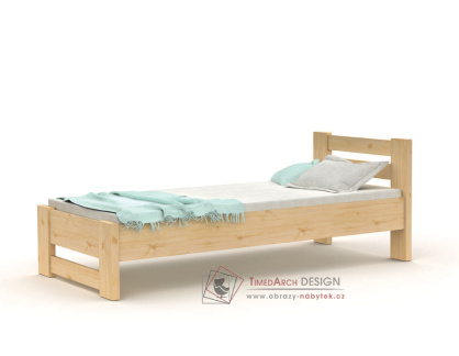 L810, postel 90×200cm, borovicový masiv