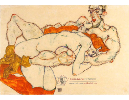 VES 23 Egon Schiele - Milenci