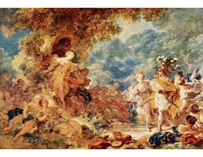 VJHF 31 Jean-Honoré Fragonard - Rinaldo v zahradě s Armidou