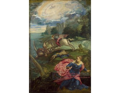 VSO 443 Jacopo Tintoretto - Svatý Jiří a drak