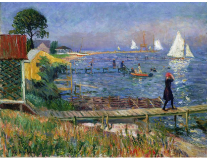 SO XII-360 William Glackens - Koupající se na Bellport