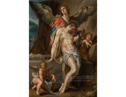 A-912 Bartholomeus Spranger - Andělé nesoucí Kristovo tělo