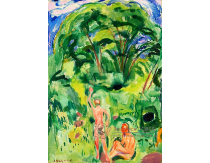 A-5676 Edvard Munch - Nazí muži v lese