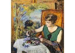 A-6698 Edouard Vuillard - Žena s kyticí