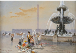 SO III-57 Friedrich Perlberg - Place de la Concorde v Paříži roku 1900