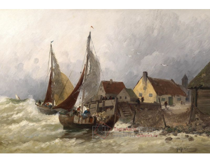 SO VIII-19 Adolf Kaufmann - Rybářské lodě u pobřeží