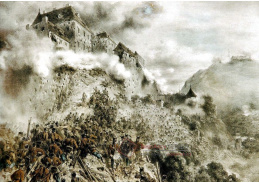 SO V-291 August von Pettenkofen - Útok na hradby Budínského hradu