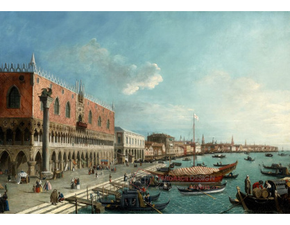 KO VI-493 William James - Grand Canal od Palazzo Balbi k mostu Rialto v Benátkách