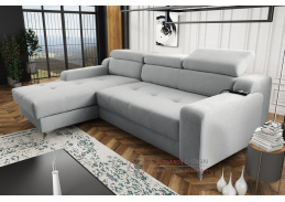 DARINA PREMIUM, sedací souprava - levá, látka Massimo 415 světle šedá
