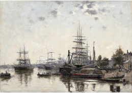 A-2063 Eugene Boudin - Pohled na Bordeaux