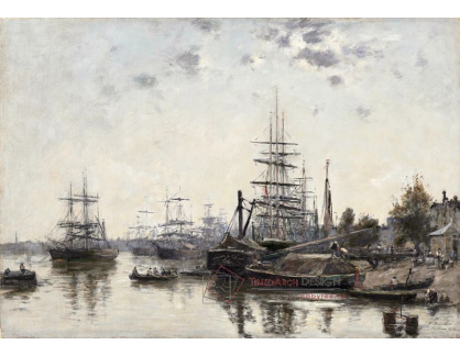 A-2063 Eugene Boudin - Pohled na Bordeaux