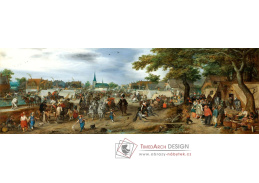DDSO-4685 Adriaen van de Venne - Princ Maurice a Frederick Henry na trhu koní ve Valkenburgu