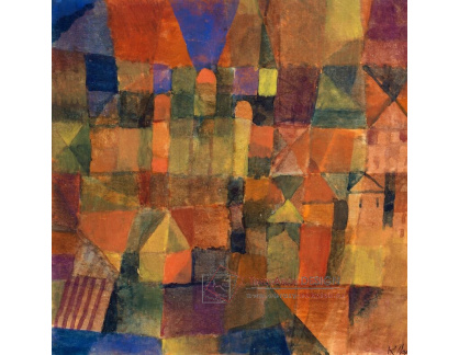 A-6736 Paul Klee - Město se třemi kopulemi