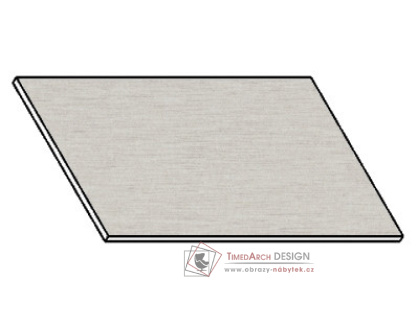 Kuchyňská pracovní deska 90 cm aluminium mat